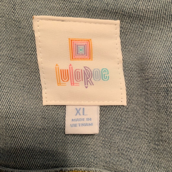 Lularoe jean jacket - Picture 3 of 3